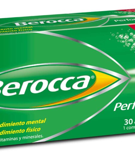 Berocca Performance Frutos Rojos Efervescentes Vitaminas Rendimiento - 30 ef