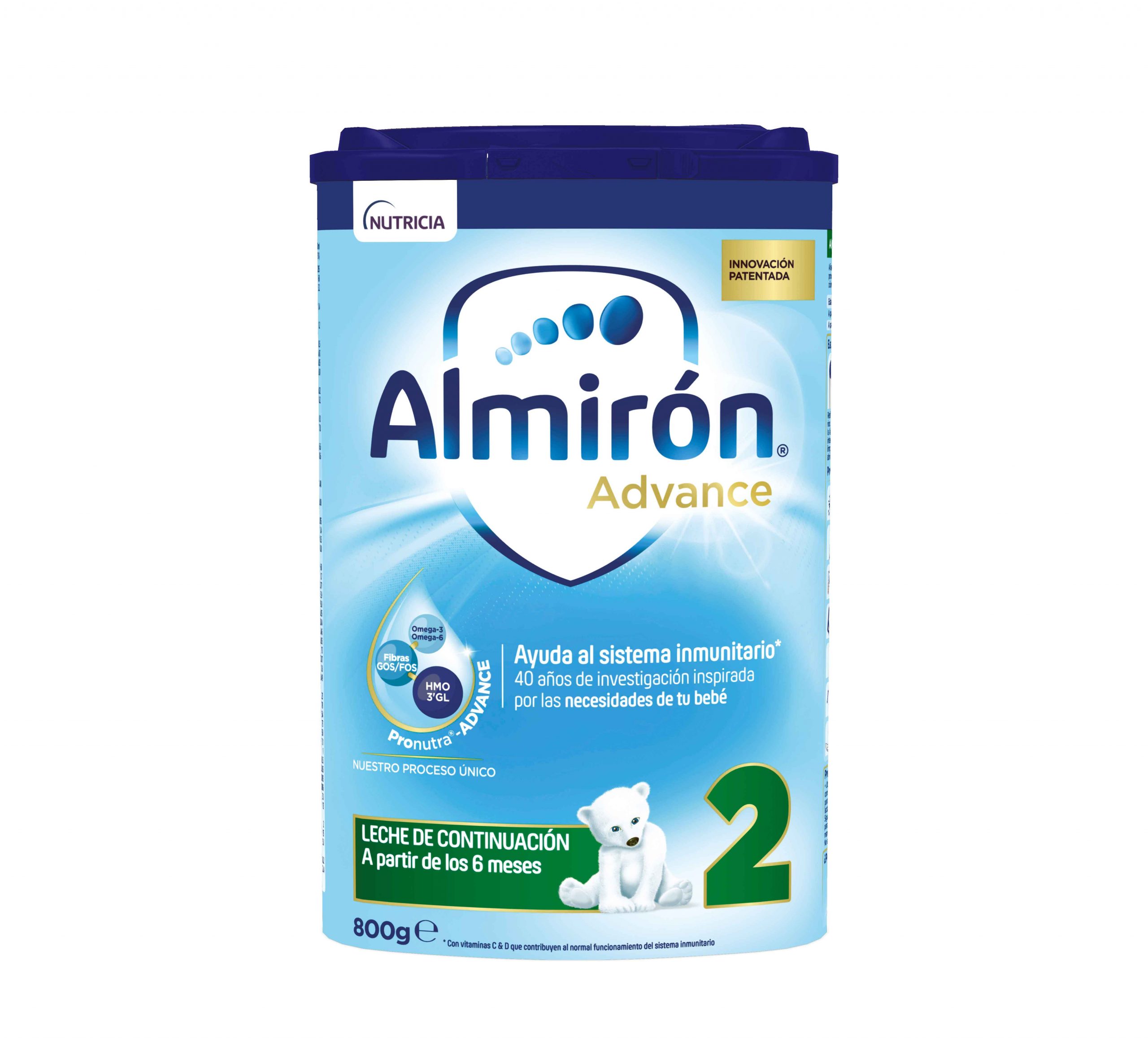 Almirón Advance 2 Leche de continuación en polvo desde los 6 meses 800g