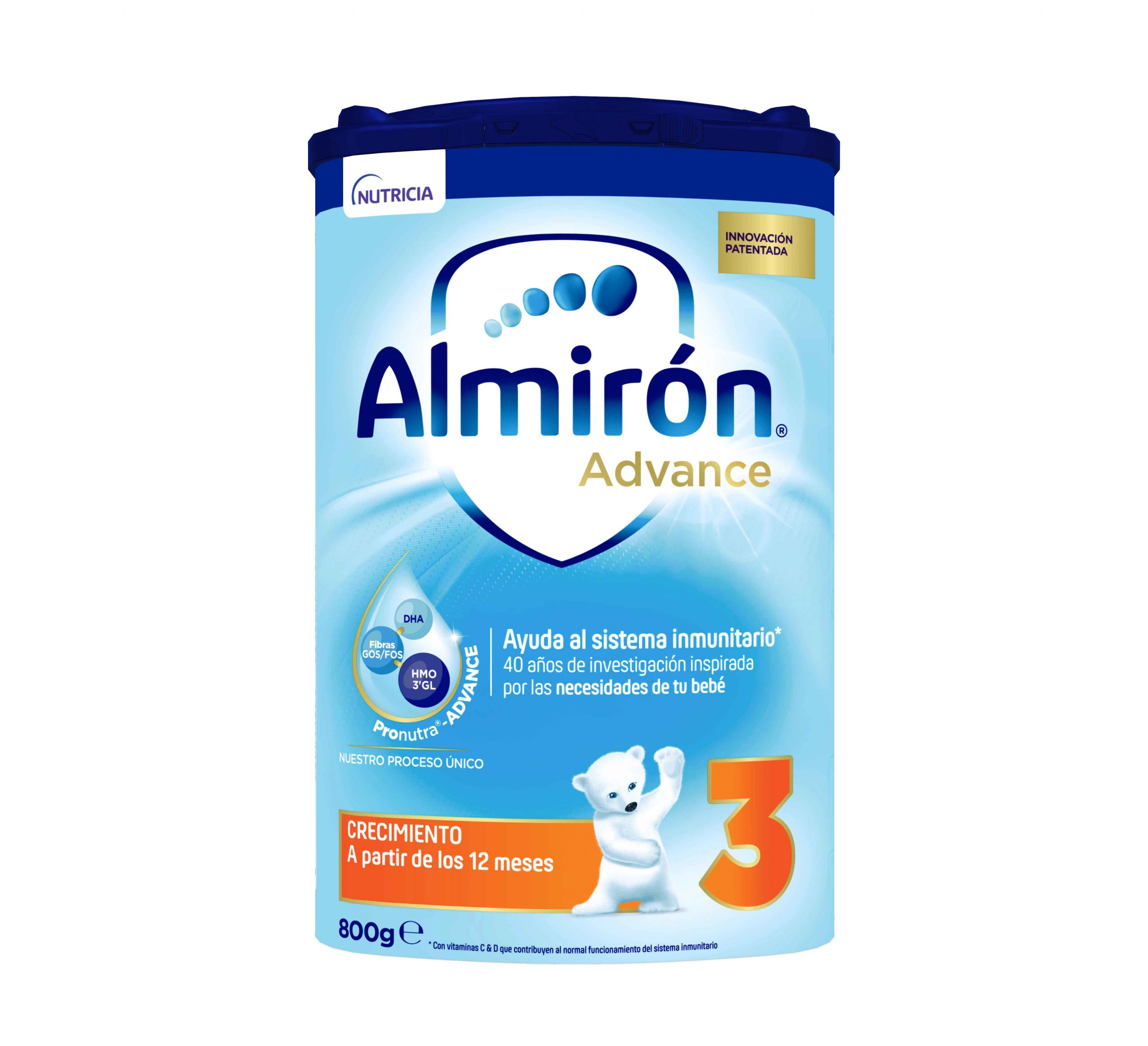 Almirón Advance 3 Leche de crecimiento en polvo desde los 12 meses 800g