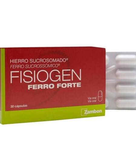 FISIOGEN FERRO FORTE 30 cápsulas