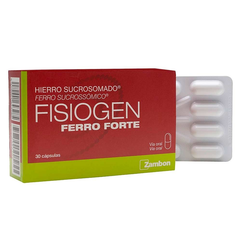FISIOGEN FERRO FORTE 30 cápsulas